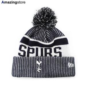 ニューエラ ニットキャップ ビーニー トッテナム ホットスパー SPORT CUFFED KNIT BEANIE NAVY NEW ERA TOTTENHAM HOTSPUR FC｜amazingstore