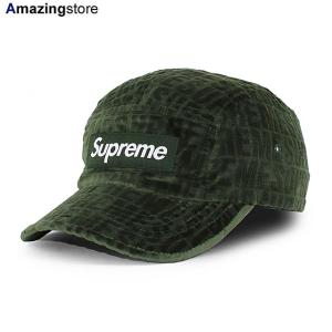 SUPREME キャンプキャップ  VELVET PATTERN CAMP CAP GREEN  シュプリーム｜amazingstore