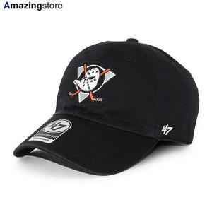 47ブランド アナハイム マイティーダックス 【NHL CLEAN UP STRAPBACK CAP/BLACK】 47BRAND ANAHEIM MIGHTY DUCKS