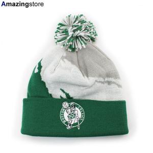 ミッチェル＆ネス ニットキャップ ビーニー ボストン セルティックス PAINTBRUSH POM KNIT BEANIE CAP BOSTON CELTICS｜amazingstore