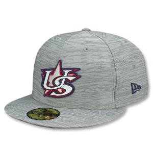 ニューエラ キャップ 59FIFTY WBC アメリカ 2023 WORLD BASEBALL CLASSIC CLUBHOUSE FITTED  CAP GREY NEW ERA USA