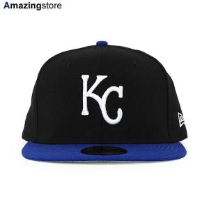 ニューエラ キャップ 9FIFTY カンザスシティ ロイヤルズ  MLB 2002-05 COOPERSTOWN REPLICA SNAPBACK CAP BLACK-RYL BLUE  NEW ERA KANSAS CITY ROYALS｜Amazingstore