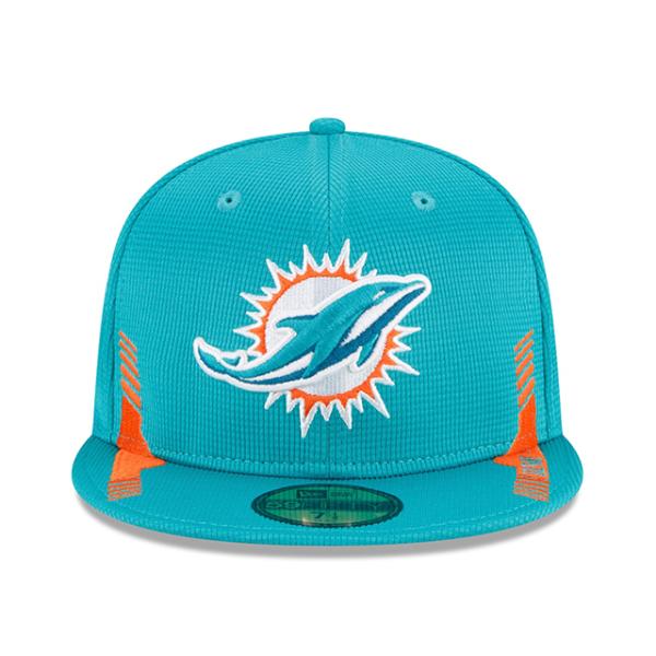 ニューエラ キャップ 59FIFTY マイアミ ドルフィンズ 2021 NFL SIDELINE A...