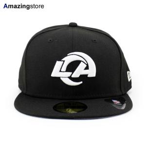 ニューエラ キャップ 59FIFTY ロサンゼルス ラムズ NFL TEAM BASIC FITTED CAP BLACK WHITE NEW ERA LOS ANGELES RAMS a12494515｜amazingstore