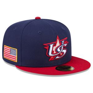 ニューエラ キャップ 59FIFTY WBC アメリカ 2026 WORLD BASEBALL CLASSIC FITTED CAP NAVY NEW ERA USA