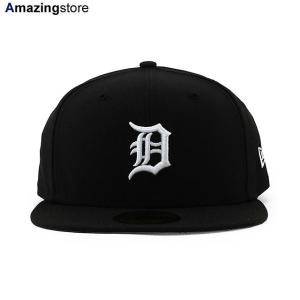 ニューエラ キャップ 59FIFTY デトロイト タイガース MLB TEAM BASIC FITTED CAP BLACK WHITE NEW ERA DETROIT TIGERS