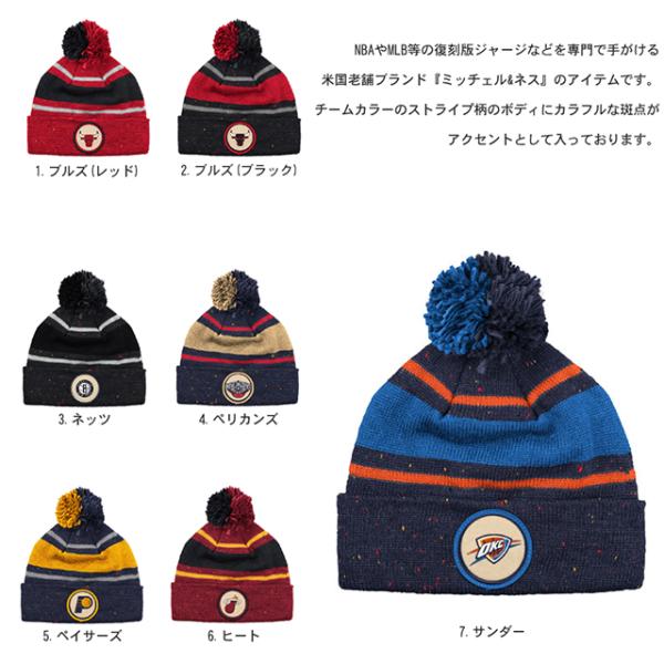 ミッチェル＆ネス ニット帽 ビーニー NBA SPECKLED KNIT BEANIE CAP MI...