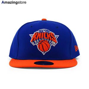 ニューエラ キャップ 9FIFTY ニューヨーク ニックス NBA TEAM-BASIC SNAPBACK CAP BLUE ORANGE NEW ERA NEW YORK KNICKS｜amazingstore