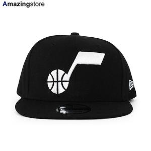 ニューエラ キャップ 9FIFTY ユタ ジャズ NBA TEAM BASIC SNAPBACK CAP BLACK WHITE NEW ERA UTAH JAZZ｜amazingstore