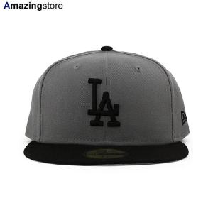 ニューエラ キャップ 59FIFTY ロサンゼルス ドジャース MLB 2T TEAM BASIC FITTED CAP GREY BLACK NEW ERA LOS ANGELES DODGERS