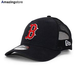 ニューエラ メッシュキャップ 9FORTY ボストン レッドソックス MLB TRUCKER MESH CAP NAVY NEW ERA BOSTON RED SOX｜amazingstore