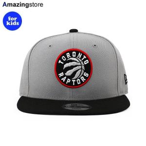 子供用 ニューエラ キャップ 9FIFTY スナップバック トロント ラプターズ YOUTH NBA TEAM BASIC SNAPBACK CAP GREY BLACK NEW ERA TORONTO RAPTORS｜amazingstore