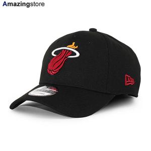 ニューエラ キャップ 9FORTY マイアミ ヒート NBA THE LEAGUE ADJUSTABLE CAP BLACK NEW ERA MIAMI HEAT｜amazingstore