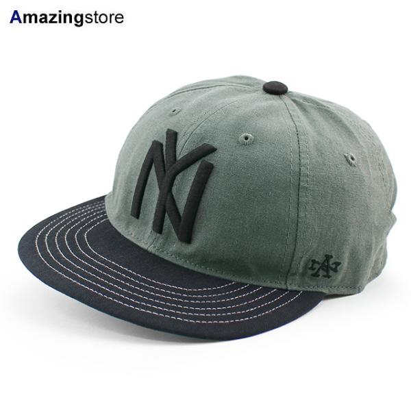 アメリカンニードル キャップ ニューヨーク ブラックヤンキース LINE OUT STRAPBACK...