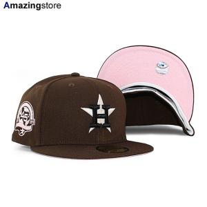 ニューエラ キャップ 59FIFTY ヒューストン アストロズ MLB 45TH ANNIVERSARY PINK BOTTOM FITTED CAP  BROWN NEW ERA HOUSTON ASTROS