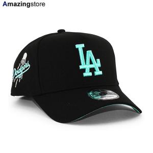 EU限定 ニューエラ キャップ 9FORTY スナップバック ロサンゼルス ドジャース MLB TIFFANY BOTTOM A-FRAME SNAPBACK CAP BLACK NEW ERA LOS ANGELES DODGERS