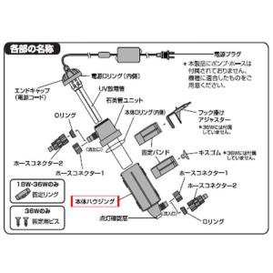 カミハタ T-TZ　9W　本体ハウジング｜amazones-aqua