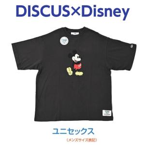 DISCUS Disney コラボ Tシャツ ティーシャツ 半袖 ディズニー ミッキーマウス MICKEY ユニセックス 男女兼用 キャラクター グッズ