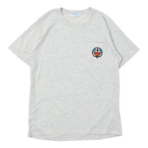 ドラえもん Tシャツ 半袖 メンズ レディース ティーシャツ ポケット付き Doraemon ティーシャツ ワンポイントデザイン 男女兼用 大人用 キャラクター｜amazutsumi