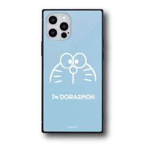 iPhpne12/12Pro対応スマホケース ドラえもん アイフォン アイホン I'm Doraemon スクエアガラスケース フェイス｜amazutsumi