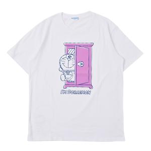 ドラえもん半袖 Tシャツ メンズ レディース ティーシャツ I'm Doraemon グッズ どこでもドアから全身のドラえもん B柄 男女兼用 大人用 キャラクター｜amazutsumi