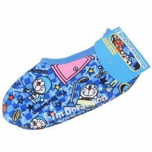 ドラえもん 靴下 レディース ソックス裏ボアルームソックス ブルーチェック I'mDoraemon 防寒 冬 グッズ｜amazutsumi