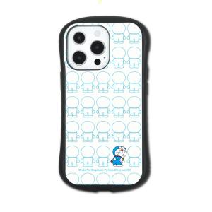 ドラえもん iPhpne13Pro対応スマホケース アイホン アイフォン Doraemon ハイブリッドガラスケース 総柄 グッズ｜amazutsumi