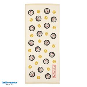 ドラえもん フェイスタオル ロングタオル わごころドット お土産 プレゼント 帯付き 鈴付き I'mDoraemon キャラクター グッズ