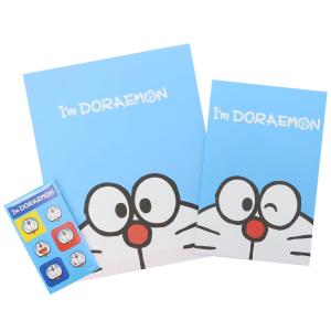 ドラえもんグッズ レターセット 便箋 封筒 手紙 メッセージ グリーティング I'mDoraemon DR フェイス 文具｜amazutsumi