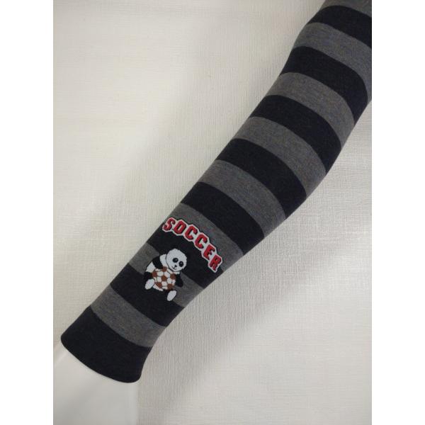 メンズ レギンス 綿混 10分丈 伸縮 ストレッチ 防寒 ゴルフ(サッカー パンダ柄 ML チャコー...