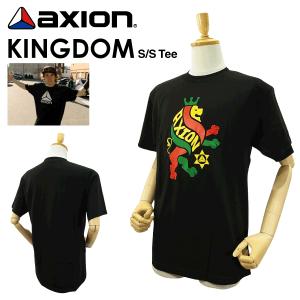 [絶版モデル・デットストック] アクション キングダム S/S Tシャツ ブラック  (axion KINGDOM S/S TEE) 【閉店・売り切り】｜amb1