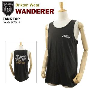 ブリクストン ワンダラー タンクトップ ウォッシュドブラック (Brixton WANDERER TANK TOP) 【閉店・売り切り】｜amb1