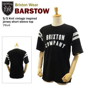 ブリクストン バーストー S/S ニット ブラック (Brixton BARSTOW S/S Knit vintage inspired jersey short sleeve top Tシャツ) 【閉店・売り切り】｜amb1