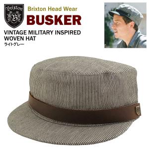 ブリクストン バスカー ヴィンテージ ミリタリー インスパイアド ハット ライトグレー (Brixton BUSKER hat) 【閉店・売り切り】｜amb1