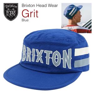 ブリクストン グリット カスタム ブリクストン スクリーンプリント キャップ ブルー (Brixton GRIT CAP) 【閉店・売り切り】｜amb1