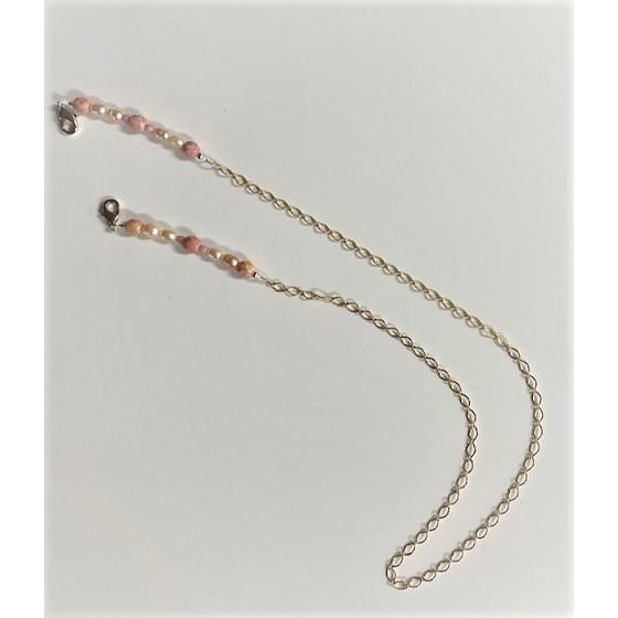 霞ヶ浦産　天然淡水パール　マスクチェーン　マスクストラップ　日本製