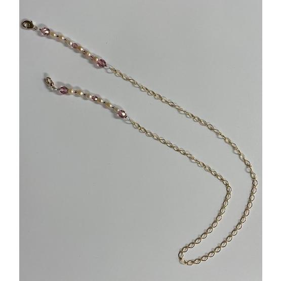 霞ヶ浦産　天然淡水パール　マスクチェーン　マスクストラップ　日本製