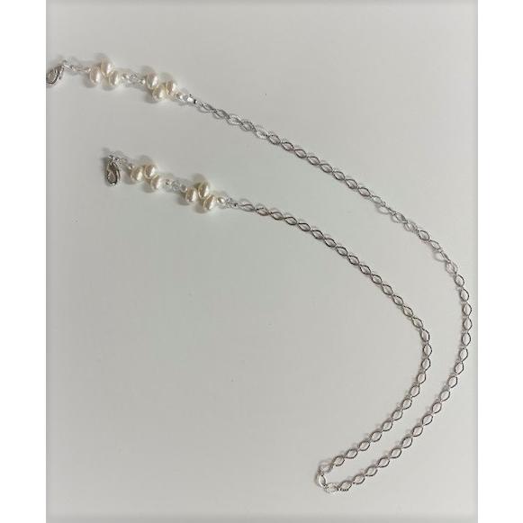 霞ヶ浦産　天然淡水パール　マスクチェーン　マスクストラップ　日本製