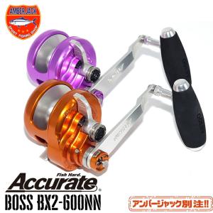 アキュレート BX2-600NN 別注ボスエクストリーム BOSS XTREME 120mm＆SOM AE100EX EVA ACCURATE 2スピードツインドラグレバードラグリール【左のみ】｜amberjack