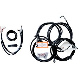 ハンドルバー ケーブル＆ハーネス＆ブレーキラインキット 2016年FLHT/FLHX：18〜20イン...