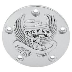 LIVE TO RIDE タイマーカバー：1999〜17年ツインカム/クローム