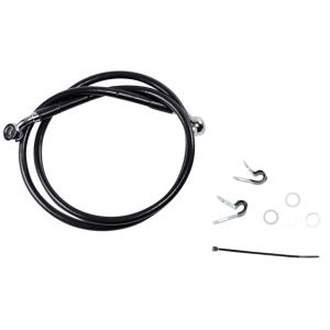 フロントブレーキラインキット 2004〜10年XL883C、1200C/N ブラック：121cm (...
