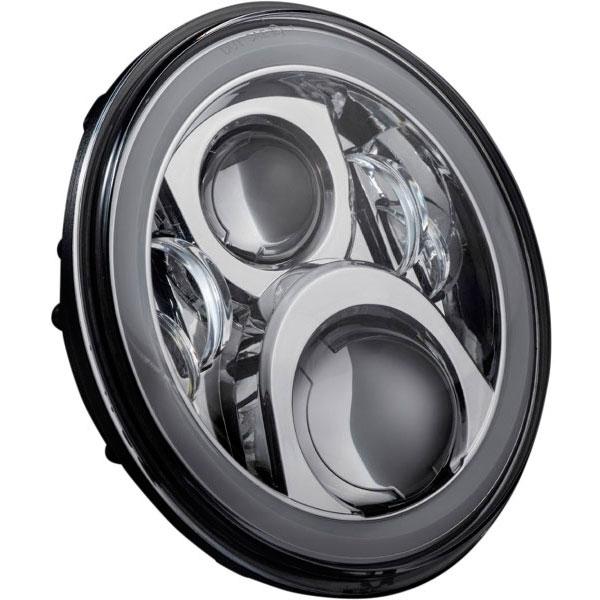 ProGLOW 7” LED COLOR-CHANGING HALO ヘッドライト:クローム