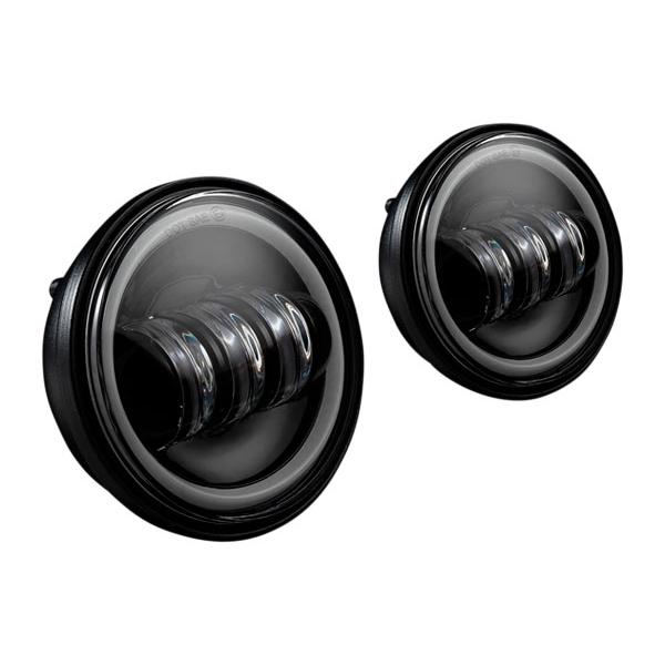 4-1/2” ProGLOW LED COLOR-CHANGING HALOパッシングライト：ブラッ...