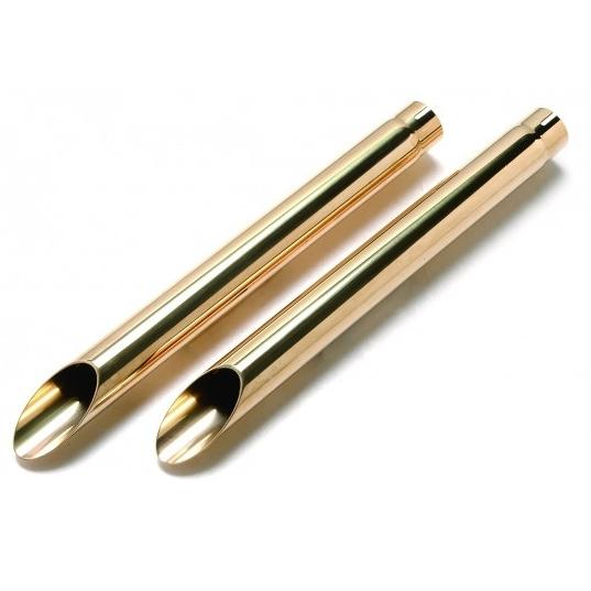 MOTOR STAGE スリップオンマフラー ブラスドラッグ：2014〜16年スポーツスター/金