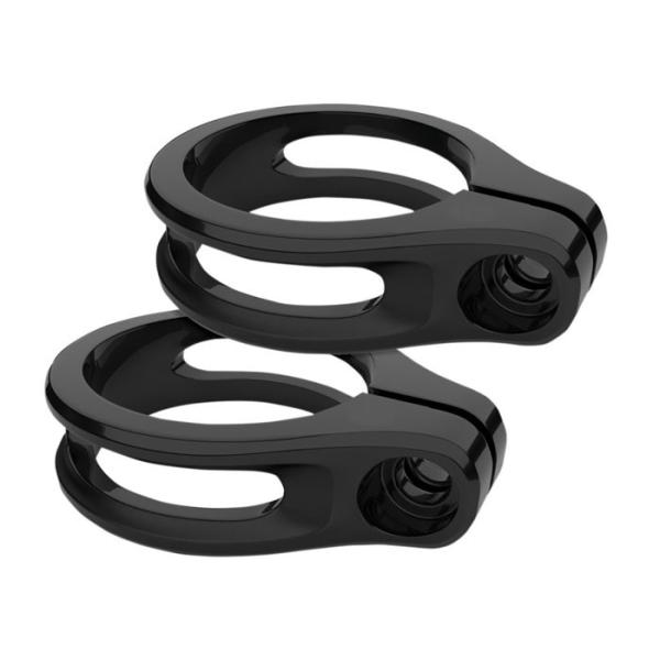 TRACKER ターンシグナル フォーククランプマウント グロスブラック 49mmフォーク用