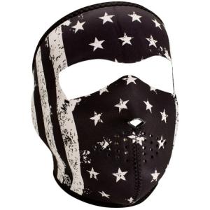 FULL FACEMASK Black and White Vintage Flag