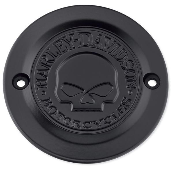 スカル タイマーカバー ブラック：2004〜22年スポーツスター