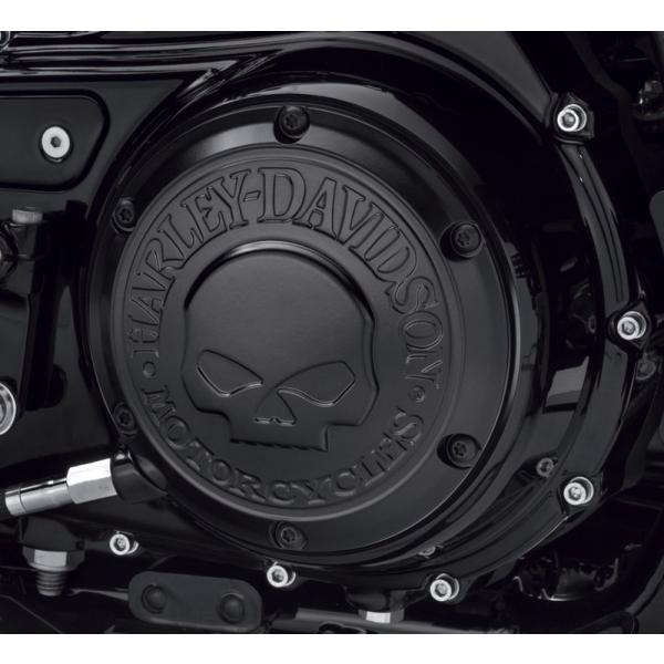 スカル ダービーカバー ブラック：2004〜22年スポーツスター