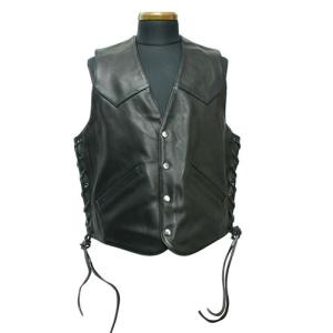 カドヤ（KADOYA） 【LEATHER RIDERS VEST】 レザーライダースベスト